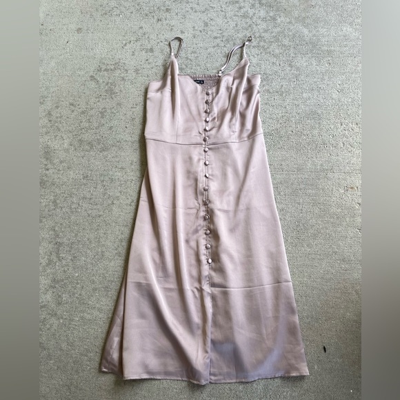 Abercrombie & Fitch Dresses & Skirts - Abercrombie and Fitch silk satin button maxi long dress